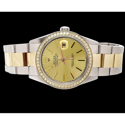 Rolex Watch Ss & Gold Datejust