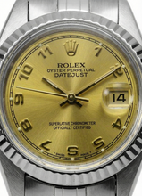 Champagne Arabic Dial Rolex Ss Datejust Lady Watch