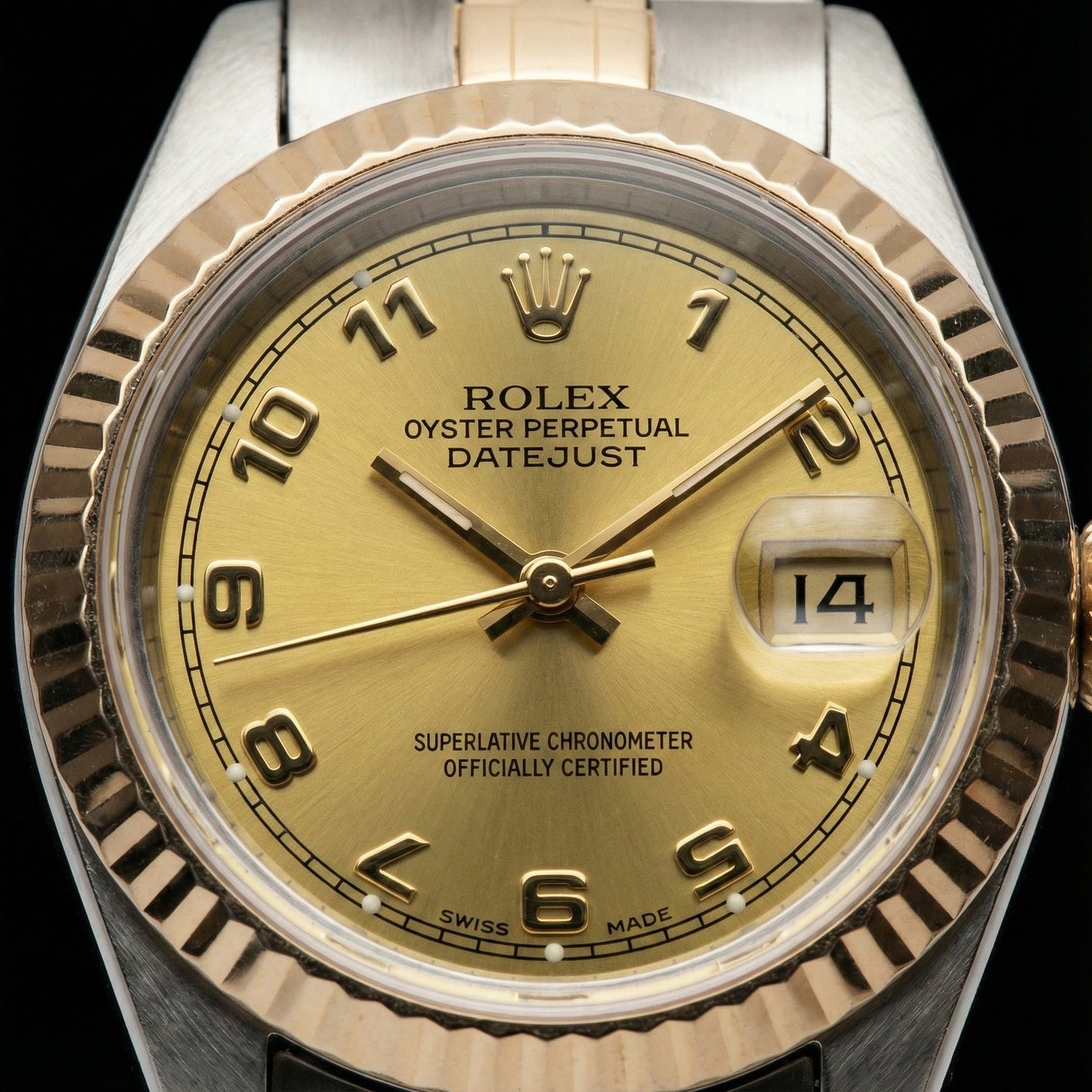 Champagne Arabic Dial Ss & Yellow Gold Jubilee Lady Rolex Datejust