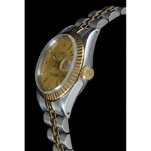 Champagne Stick Dial Datejust Ladies Rolex Ss & Gold Jubilee Role