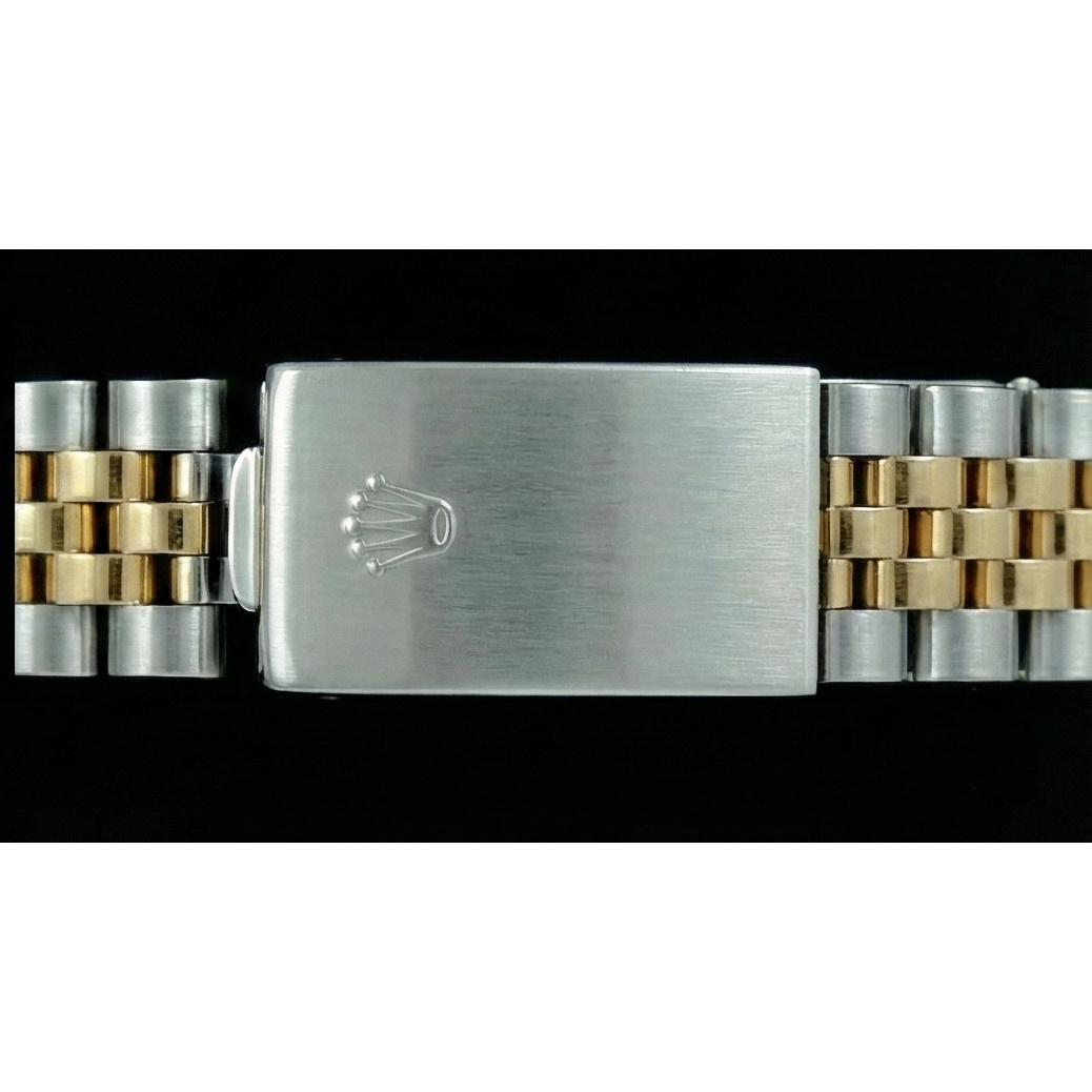 Champagne Stick Dial Datejust Ladies Rolex Ss & Gold Jubilee Role