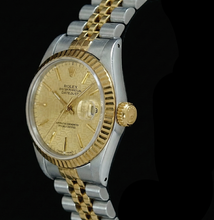 Champagne Stick Dial Datejust Women Watch Rolex Ss & Gold Jubilee