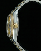 Champagne Stick Dial Datejust Women Watch Rolex Ss & Gold Jubilee