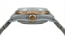 Champagne Stick Dial Rolex Date Just Ss & Yellow Women Watch