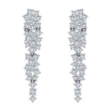  Chandelier Earrings Cluster Real Diamond