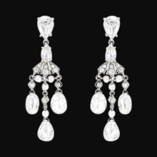 Chandelier Real Diamonds 2.50 Carat Earring Pair White Gold Earrings