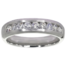 Channel Set Wedding Band Round Natural Earth Mined Diamond 1.35 Carats Jewellery