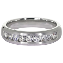 Channel Set Wedding Band Round Natural Earth Mined Diamond 1.35 Carats Jewellery