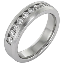 Channel Set Wedding Band Round Natural Earth Mined Diamond 1.35 Carats Jewellery