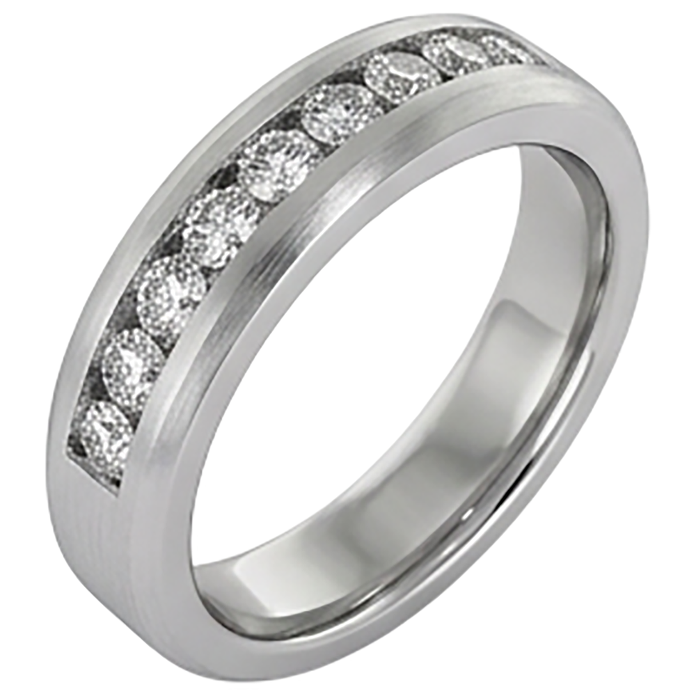 Channel Set Wedding Band Round Natural Earth Mined Diamond 1.35 Carats Jewellery