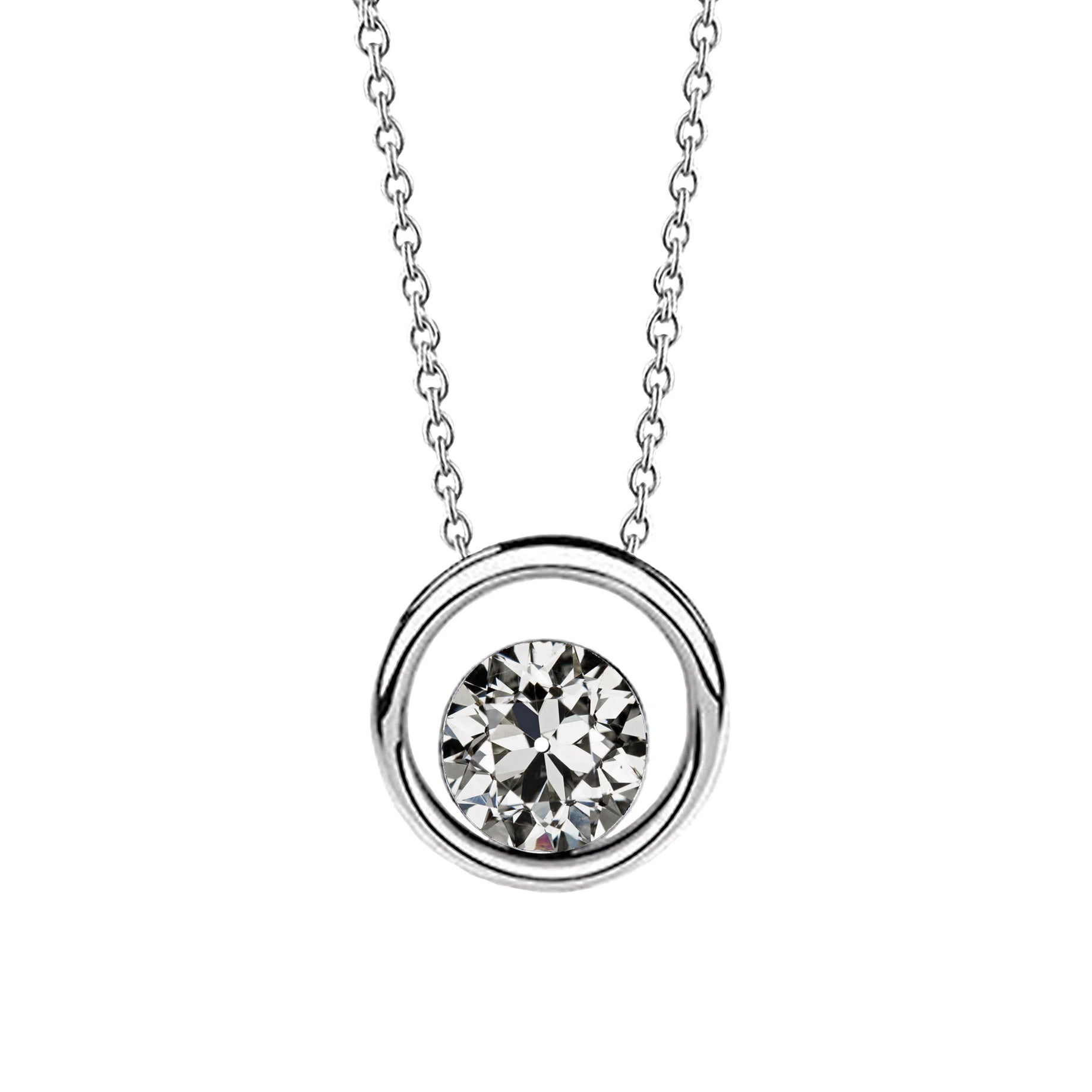 Luxury Fine Diamond Drop Pendant 1.50 ct – main view