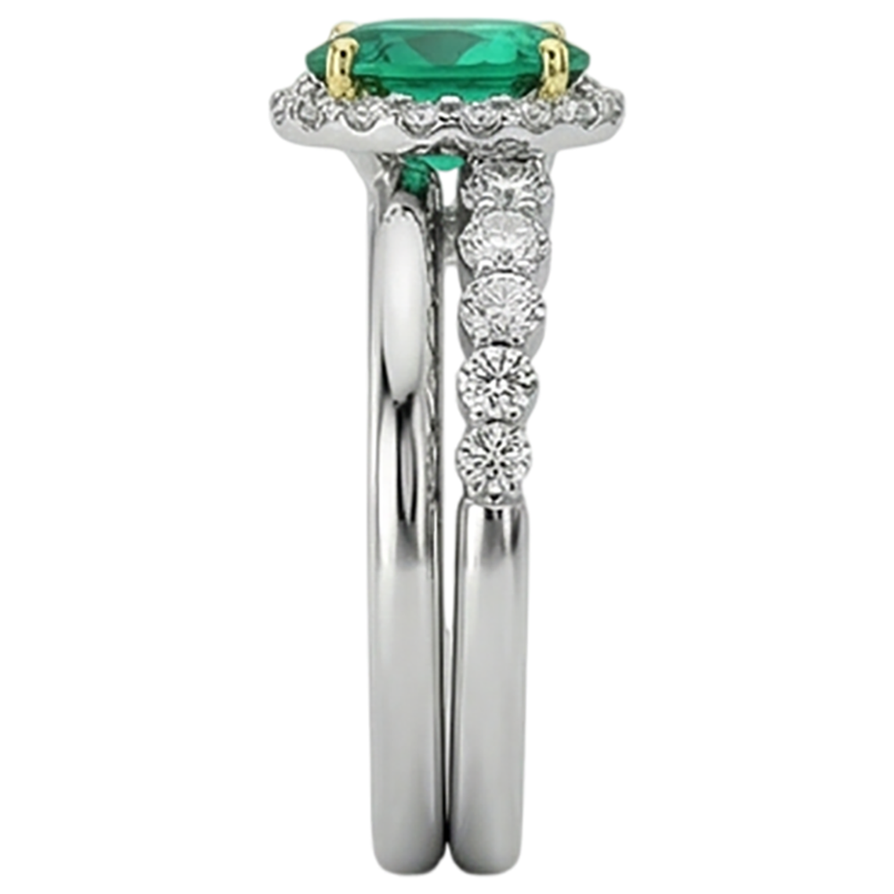 Sophisticated Colored Stone Ring 2 ct – top view