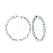 Classic Real Diamond Hoop 14 Carat Earrings
