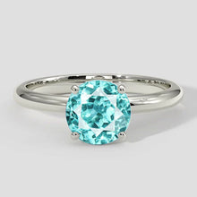 Classic Round Paraiba Ring 1.50ct