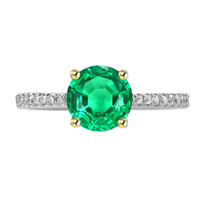 Fine Colombian Emerald Gemstone Ring 2 ct – main view