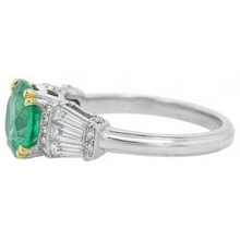 Sophisticated Colored Stone Ring 3 ct – profile view