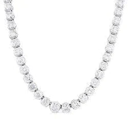 Classy Round Real Diamond Necklace