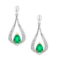 Artisan Gemstone Earring – Fine Emerald 1 ct by HarryChadEnt