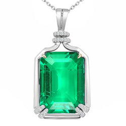 Premium Precious Stone Pendant with GIA Certified Emerald – 4.50