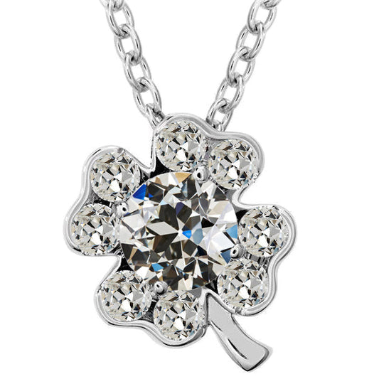 Natural Fine Diamond Pendant Necklace – main view