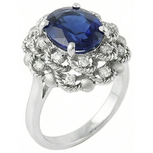 Cocktail Ring With Sapphire
