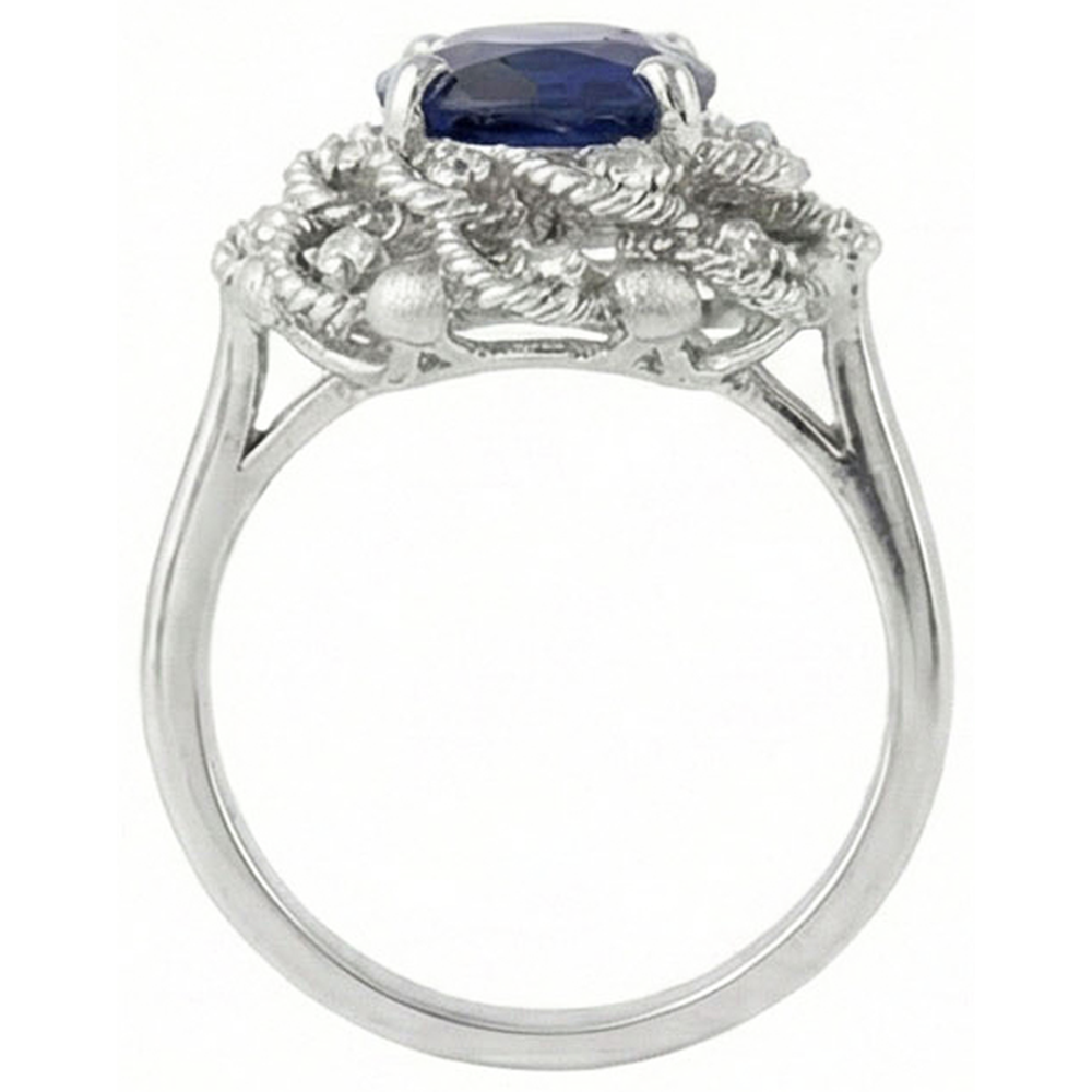 Cocktail Ring With Sapphire