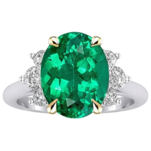 High-End Gemstone Ring 3.50 ct – profile view