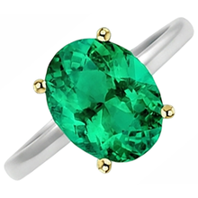 Sparkling Colored Stone Ring 5 ct – side view