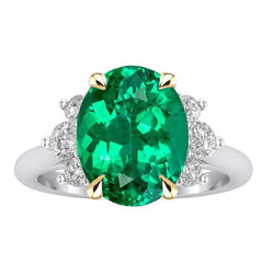 High-End GIA-Certified Colombian Emerald Gemstone Ring – 3.50 ct