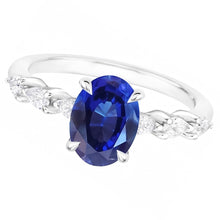 Cornflower Sapphire Anniversary Ring