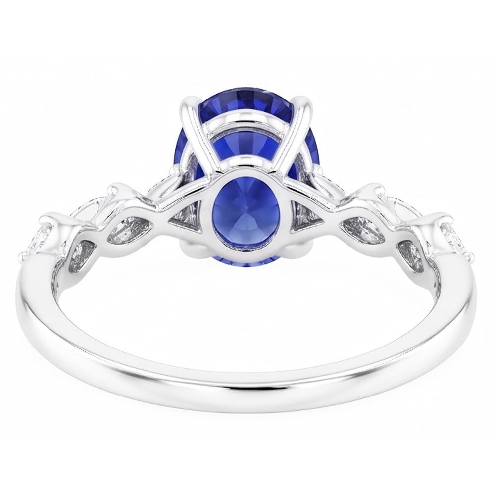 Cornflower Sapphire Anniversary Ring