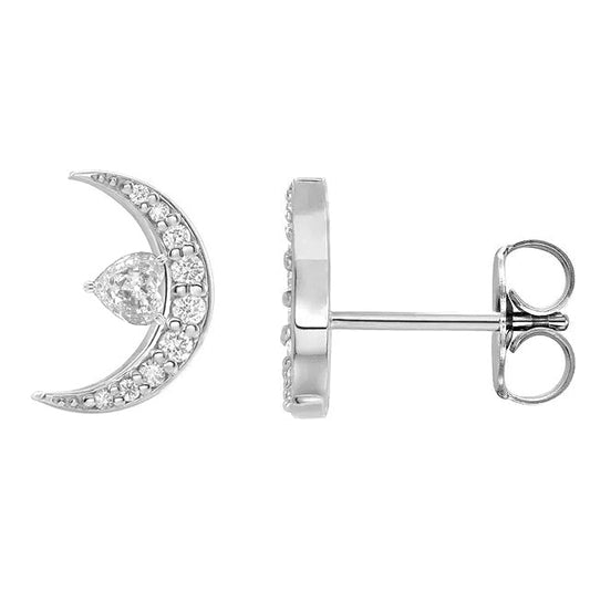 Shimmering Brilliant Diamond Stud Earrings 4.50 ct – front view