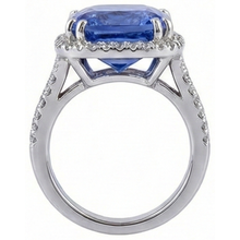 Cushion AAA Tanzanite Natural Earth Mined DIAMOND ( NOT LAB GROWN )s 6 Carat Fancy Ring Gemstone Jewellery