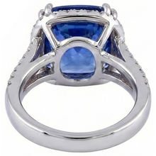 Cushion AAA Tanzanite Natural Earth Mined DIAMOND ( NOT LAB GROWN )s 6 Carat Fancy Ring Gemstone Jewellery