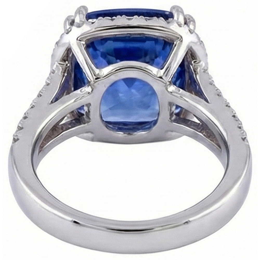 Cushion AAA Tanzanite Natural Earth Mined DIAMOND ( NOT LAB GROWN )s 6 Carat Fancy Ring Gemstone Jewellery