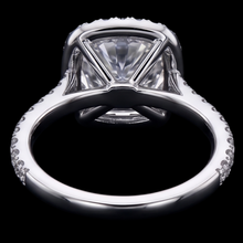 Cushion Cut Center Natural Earth Mined Diamond 2.55 Cts. Engagement Ring