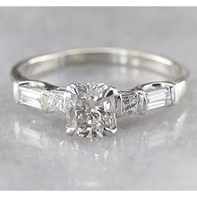 Cushion Eagle Claws Natural Diamond Engagement Ring 1.75 Carats Women Jewelry