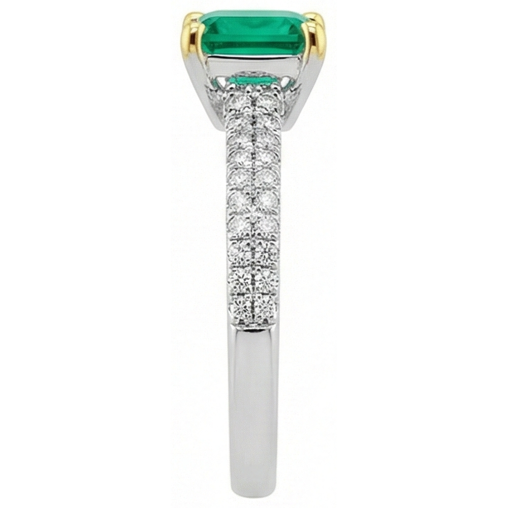 Handmade Precious Stone Ring 3.50 ct – angle view