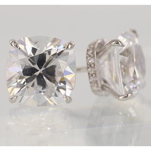 Cushion Natural Earth Mined Diamond Studs 1.60 Carats