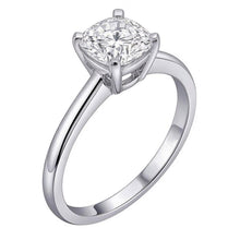 natural cushion diamond 2ct ring side angle
