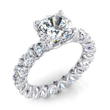 Cushion Natural Earth Mined Diamond Anniversary Band Ring 4 Ct. Gold Ladies Jewellery