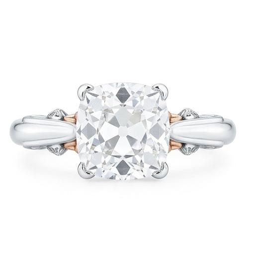 natural cushion diamond 1.50ct ring side angle