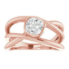 Cushion Old Miner Real Diamond Solitaire Ring Bezel Set Gold 2.50 Carats