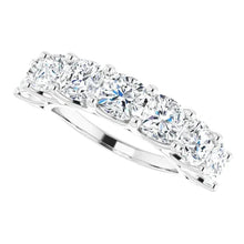 Cushion Real Diamond Comfort Fit Half Eternity Band 5.25 Carats
