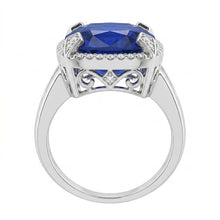 Cushion Sapphire 7 Carat Engagement Ring