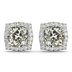 High-End 5-ct Diamond Drop Earrings