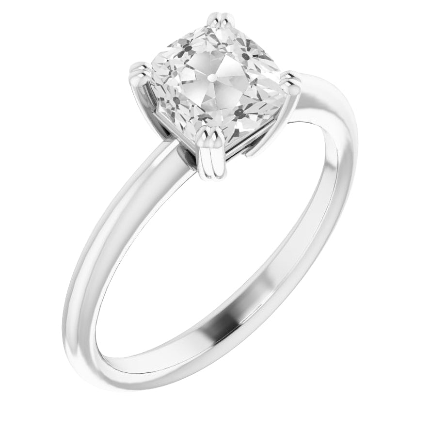 Sparkling Diamond Solitaire Engagement Ring 5 ct – main view