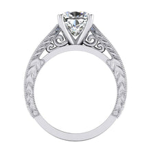Cushion Engagement Ring White Gold Ladies Jewellery Genuine Diamond