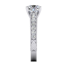 Cushion Engagement Ring White Gold Ladies Jewellery Genuine Diamond