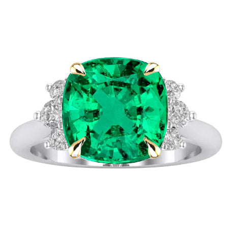 Dazzling Emerald Gemstone Ring 4 ct – main view